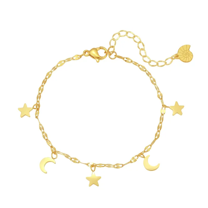 Hey Happiness Bracelets Star and Moon Bracelet