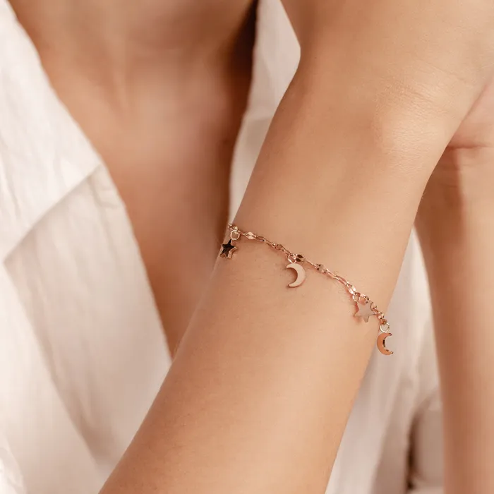 Hey Happiness Bracelets Star and Moon Bracelet Hey Happiness Bracelets Star and Moon Bracelet