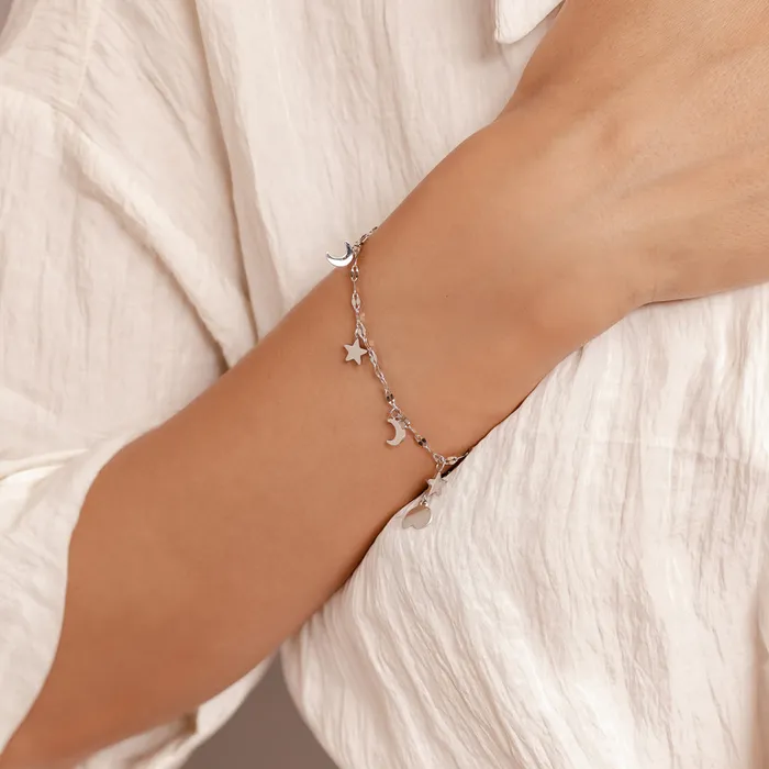 Hey Happiness Bracelets Star and Moon Bracelet Hey Happiness Bracelets Star and Moon Bracelet