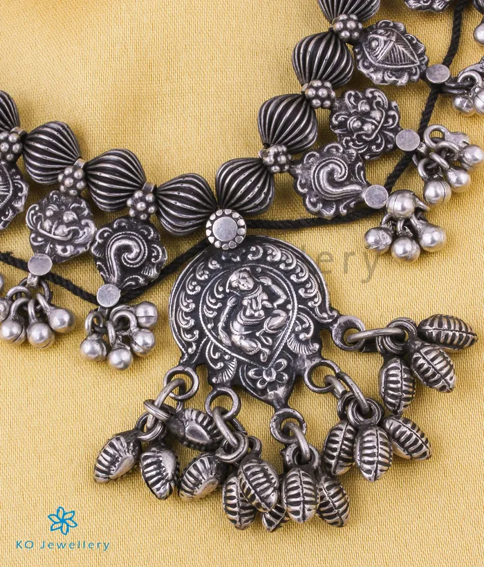 Kolhapur Necklaces The Vijeta Kolhapuri Saaj Silver Necklace