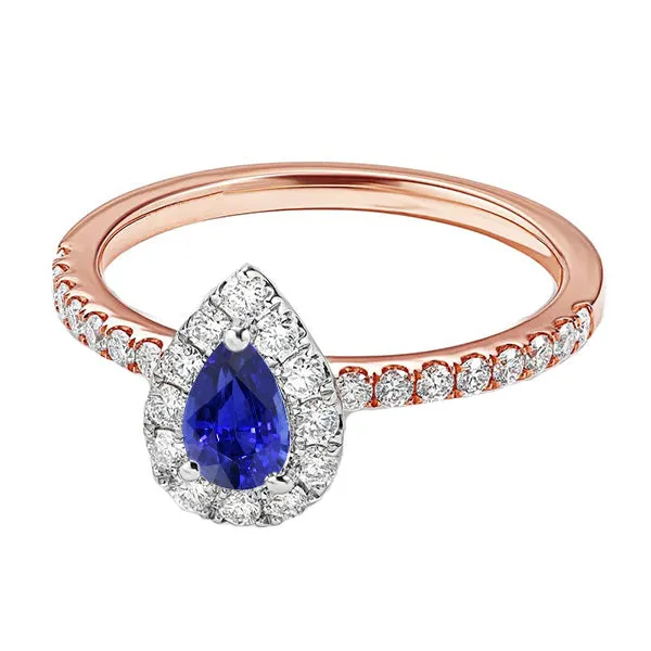 Ladies Halo Natural Earth Mined Diamond Ring With Pear Blue Sapphire Tone Gold 350 Carats HarryChadEntcom Rings Ladies Halo Natural Earth Mined Diamond Ring With Pear Blue Sapphire Tone Gold 350 Carats HarryChadEntcom Rings