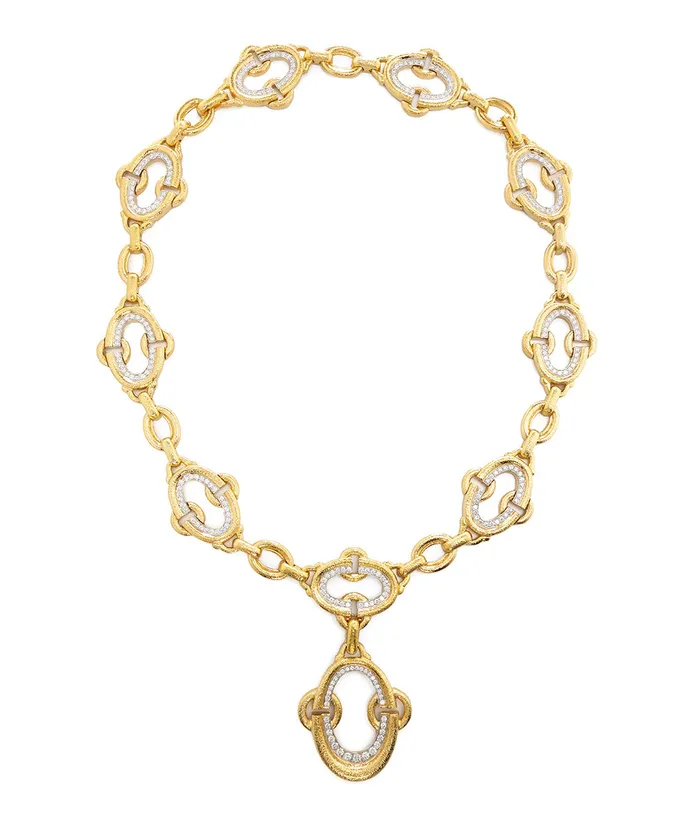 Nape Necklace Hammered 18K Gold David Webb Necklaces