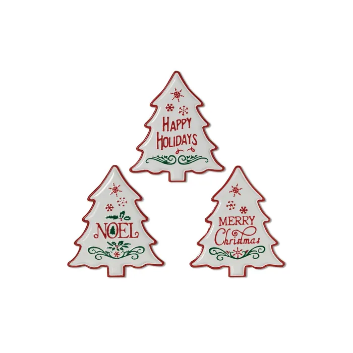 Necklaces Gerson Company Gerson Company 1625H Metal Christmas Tree Wall Sign 3 Assorted