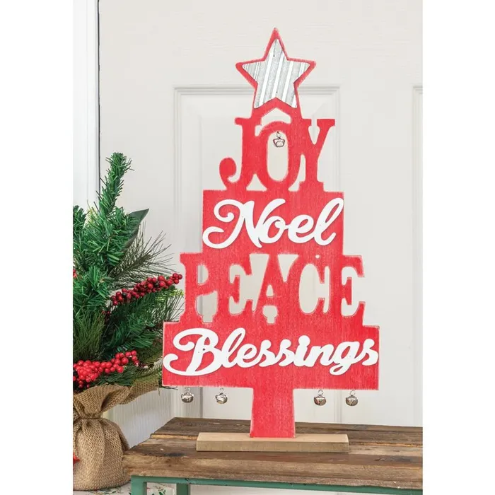 Necklaces Hannas Handiworks Hannas Handiworks Joy Blessings Red Tree
