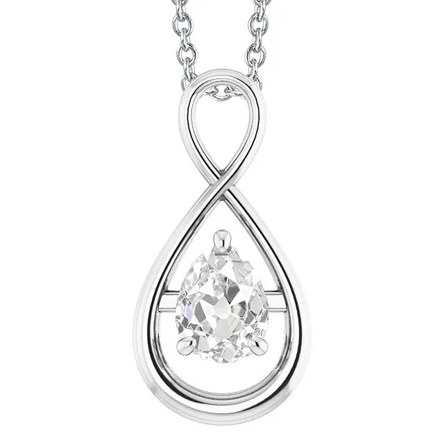 Necklaces HarryChadEntcom White Gold 14K Pear Old Miner Real Natural Earth Mined Diamond Pendant Prong Set 150 Carats