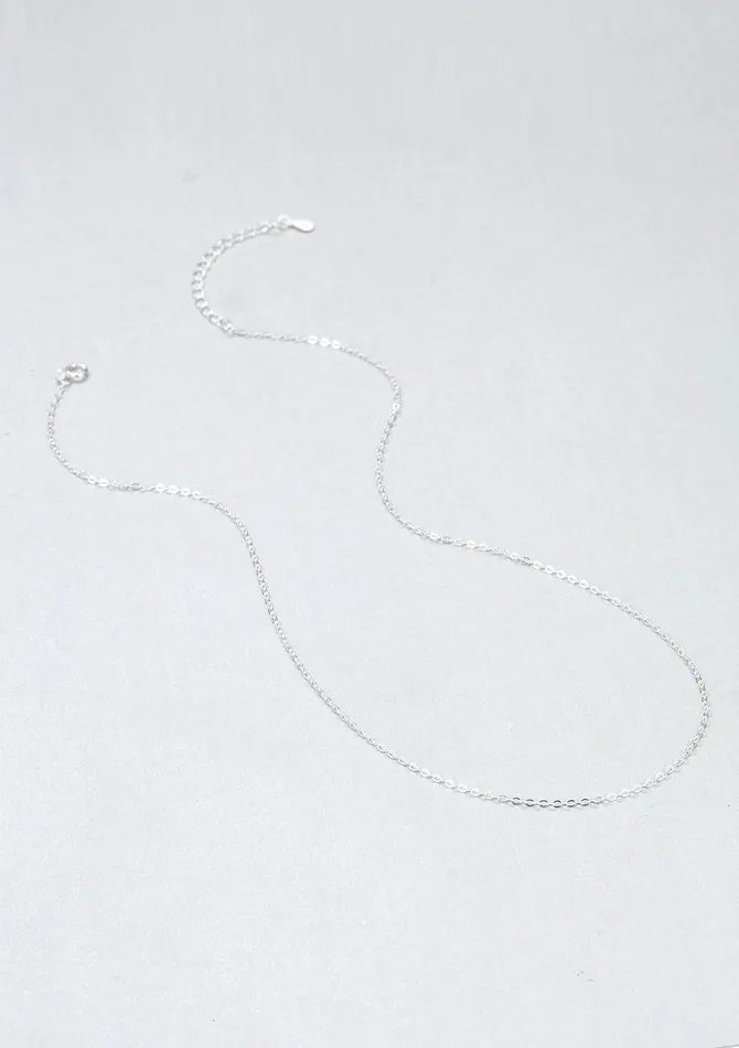 Necklaces Hey Happiness Fine Cable Chain Sterling Silver