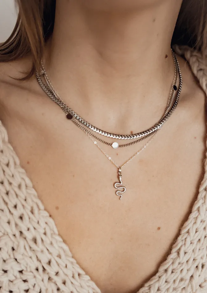 Necklaces Hey Happiness Fine Cable Chain Sterling Silver