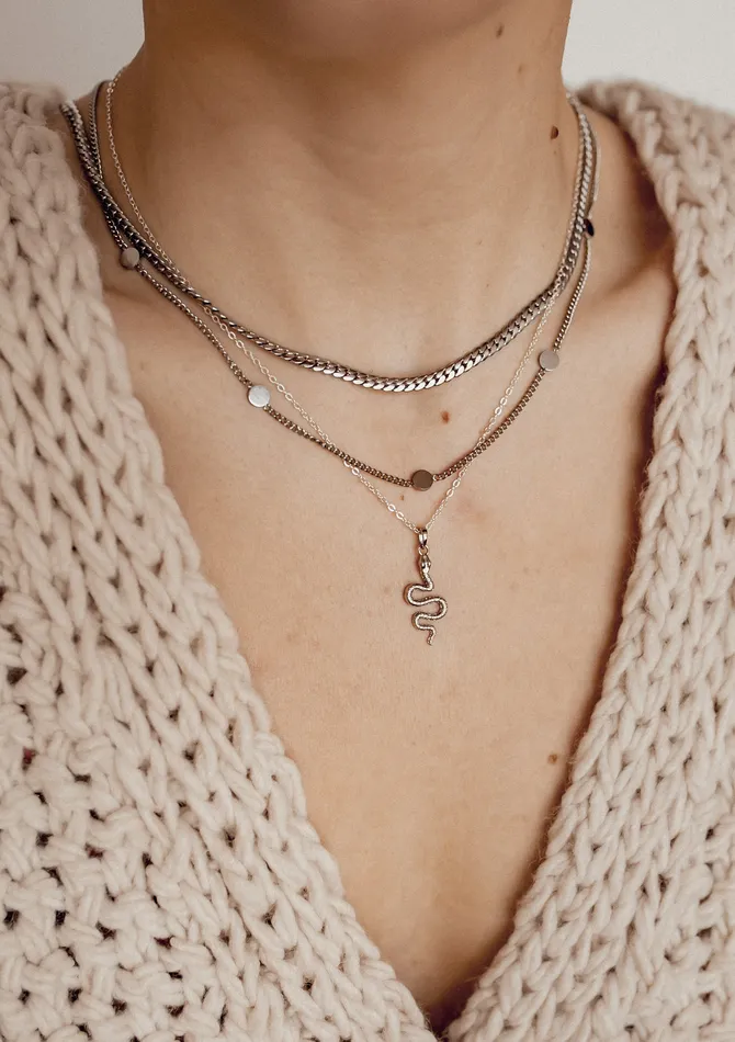 Necklaces Hey Happiness Fine Cable Chain Sterling Silver
