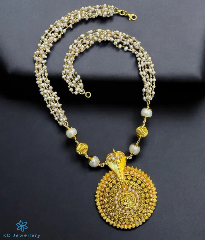 Necklaces Silversmith The Kumud Silver Pearl Pathak Necklace