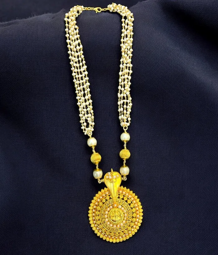 Necklaces Silversmith The Kumud Silver Pearl Pathak Necklace