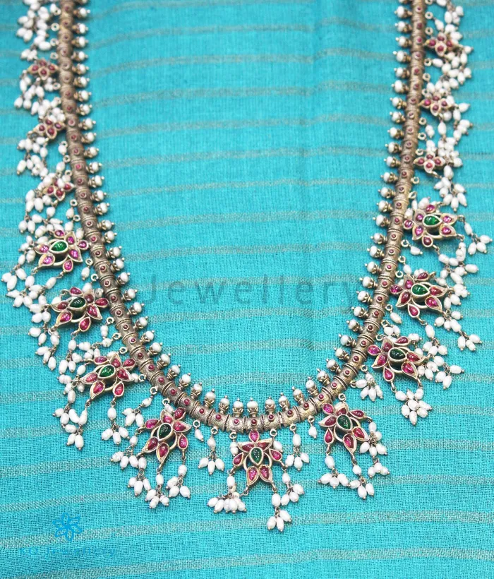 Necklaces The Mrudula Silver Guttapusalu Necklace Silversmith