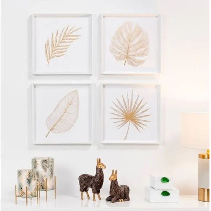 PreStyled Sets Torre Tagus Torre Tagus Gold Monstera Leaf Framed Canvas Print Glass 165 Gold PreStyled Sets Torre Tagus Torre Tagus Gold Monstera Leaf Framed Canvas Print Glass 165 Gold