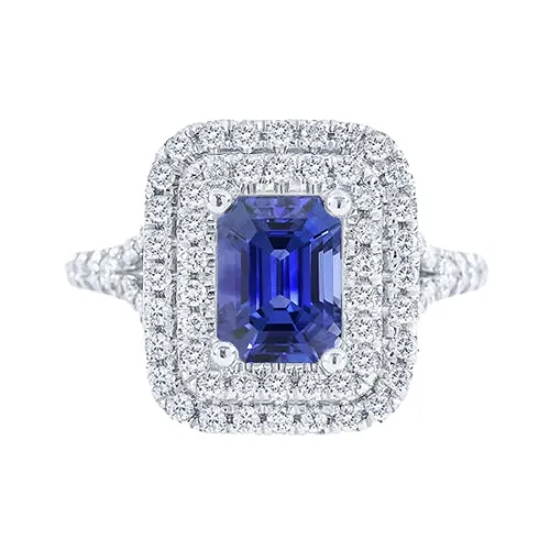 Rings Double Halo Wedding Ring Emerald Blue Sapphire Natural Earth Mined Diamonds 4 Carats HarryChadEntcom Rings Double Halo Wedding Ring Emerald Blue Sapphire Natural Earth Mined Diamonds 4 Carats HarryChadEntcom