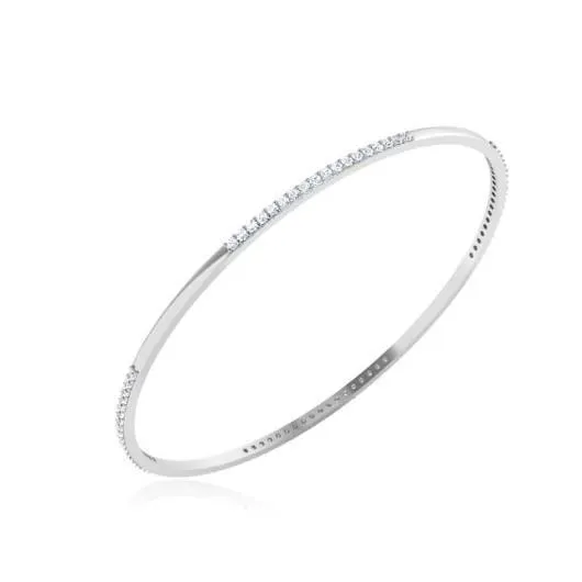 Rings GB 5 Ct Round Cut Natural Earth Mined Diamonds Women Bangle 14K White Gold Rings GB 5 Ct Round Cut Natural Earth Mined Diamonds Women Bangle 14K White Gold
