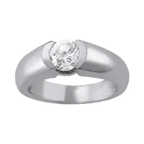 Rings GB Half Bezel Natural Earth Mined Diamond Solitaire Ring 075 Carats Jewelry Rings GB Half Bezel Natural Earth Mined Diamond Solitaire Ring 075 Carats Jewelry