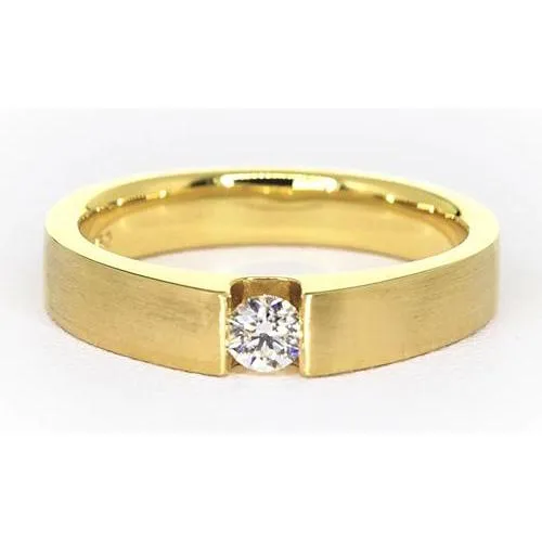 Rings GB Mens Ring Yellow Gold 14K 075 Carats Tension Set Natural Earth Mined Diamond Rings GB Mens Ring Yellow Gold 14K 075 Carats Tension Set Natural Earth Mined Diamond