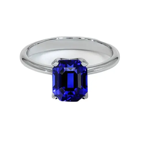 Rings HarryChadEntcom 5 Carat Deep Blue Sapphire Engagement Ring