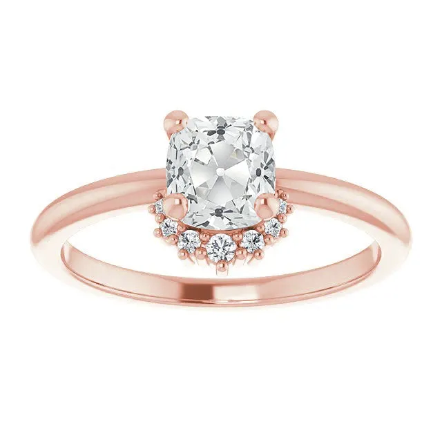 Rings HarryChadEntcom Cushion Old Mine Cut Real Natural Earth Mined Diamond Ring Prong Set Rose Gold Jewelry 4 Carats Rings HarryChadEntcom Cushion Old Mine Cut Real Natural Earth Mined Diamond Ring Prong Set Rose Gold Jewelry 4 Carats