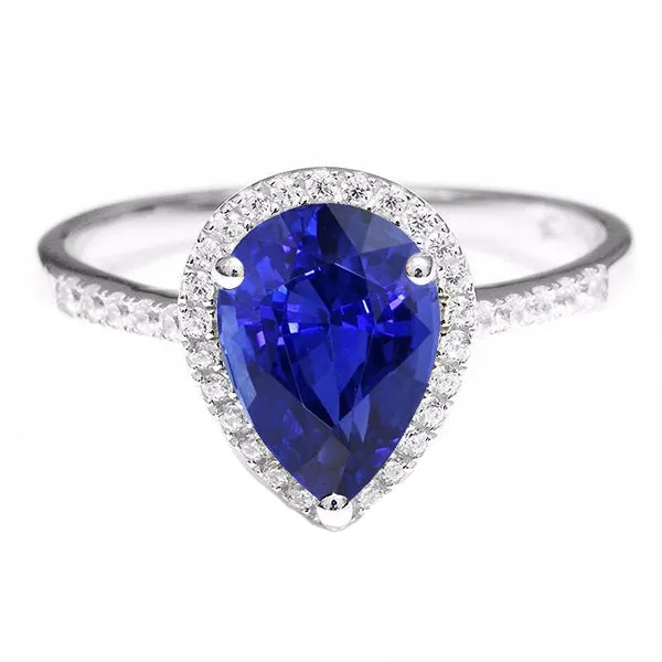 Rings Natural Earth Mined Diamond Halo Engagement Ring Ceylon Sapphire 375 Carats With Accents HarryChadEntcom Rings Natural Earth Mined Diamond Halo Engagement Ring Ceylon Sapphire 375 Carats With Accents HarryChadEntcom