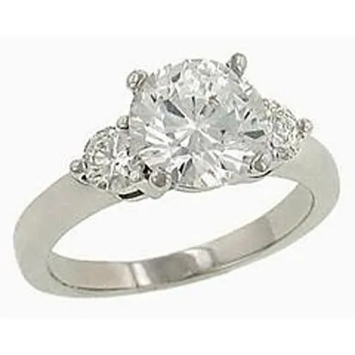 Rings Sparkling Natural Earth Mined Diamonds Three Stone Ring 311 Ct White Gold 14K New GB Rings Sparkling Natural Earth Mined Diamonds Three Stone Ring 311 Ct White Gold 14K New GB