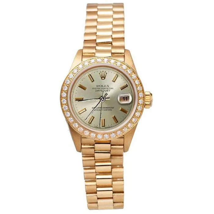 Rolex Datejust Yg President Style Watch Gray Stick Dial Diamond GB Watches Rolex Datejust Yg President Style Watch Gray Stick Dial Diamond GB Watches