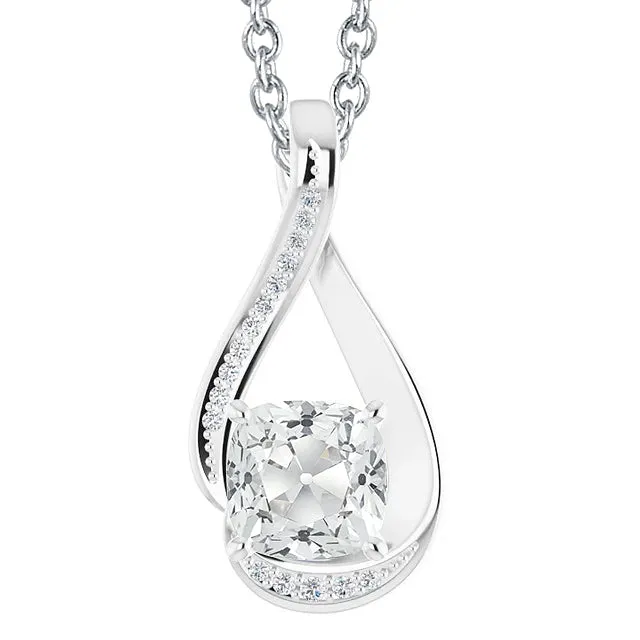 Round Cushion Old Cut Natural Earth Mined Diamond Pendant White Gold Slide 5 Carats HarryChadEntcom Necklaces Round Cushion Old Cut Natural Earth Mined Diamond Pendant White Gold Slide 5 Carats HarryChadEntcom Necklaces