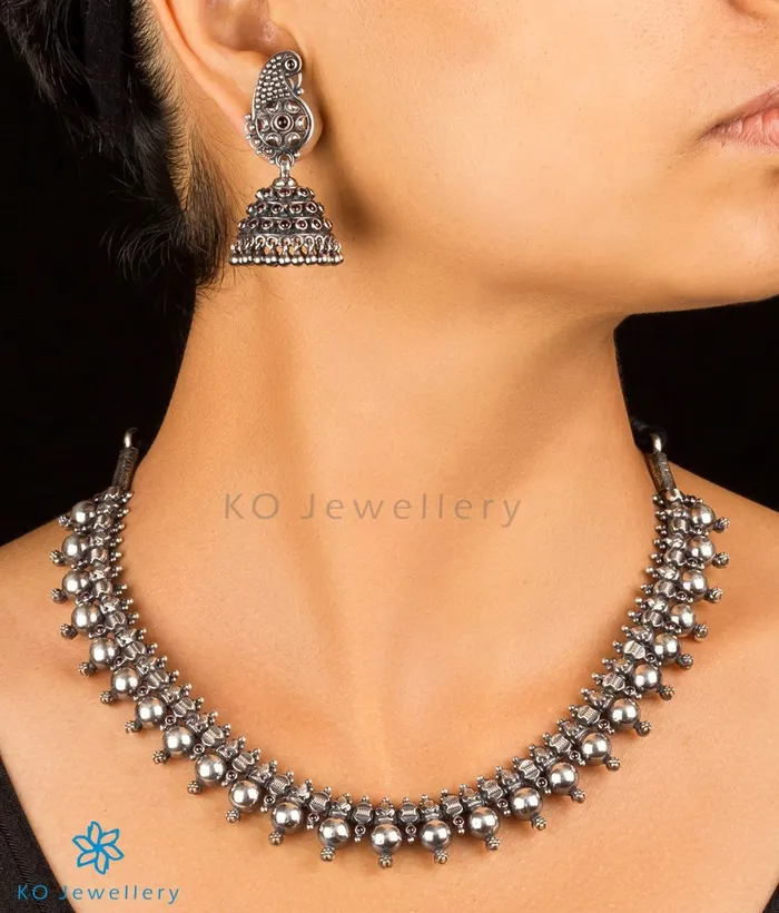 Silversmith Necklaces The Anya Silver NecklaceOxidised
