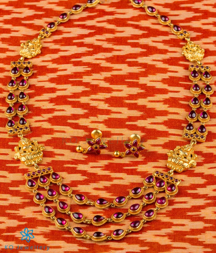 Silversmith Necklaces The Shrinika Silver Kemp Lakshmi Necklace