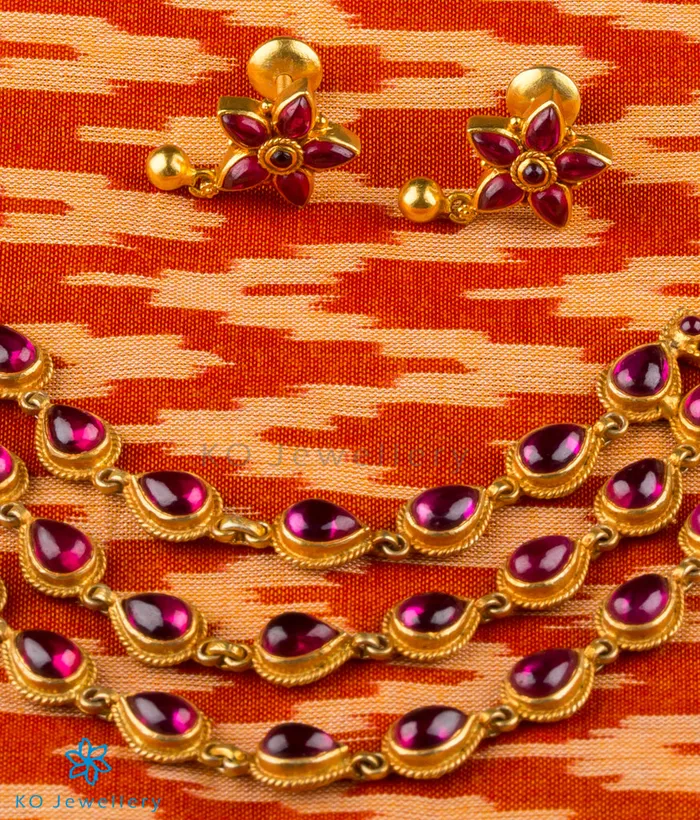 Silversmith Necklaces The Shrinika Silver Kemp Lakshmi Necklace