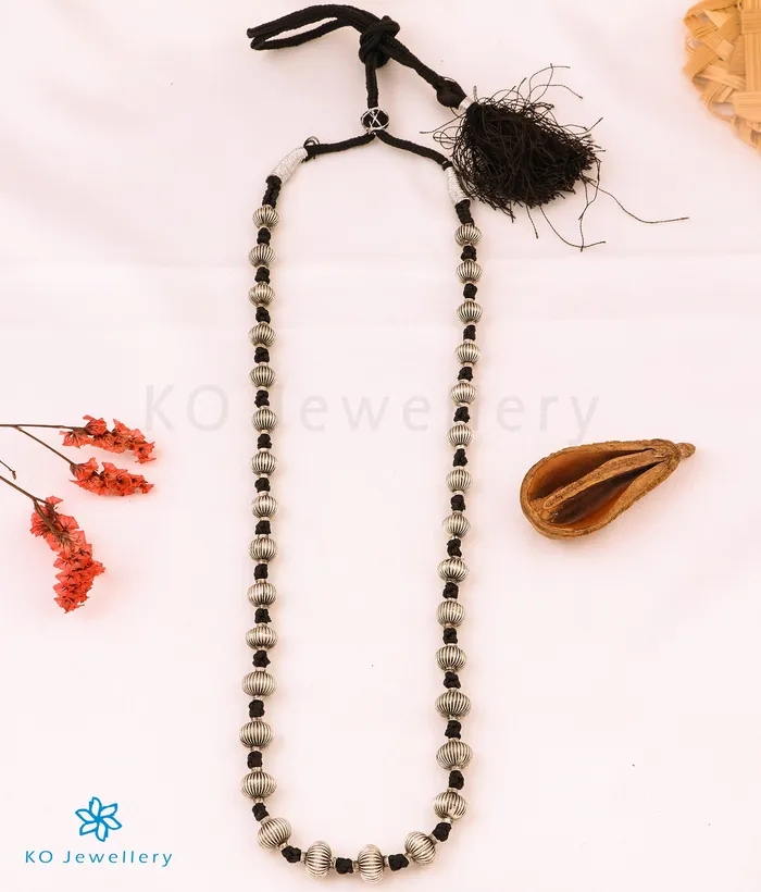 Silversmith Necklaces The Vaishnavi Jomale Silver Necklace Oxidised