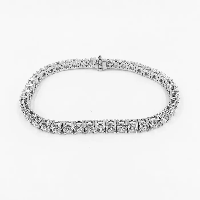 Sparkling Round Cut 8 Carats Natural Earth Mined Diamonds Tennis Bracelet White Gold GB Bracelets Sparkling Round Cut 8 Carats Natural Earth Mined Diamonds Tennis Bracelet White Gold GB Bracelets