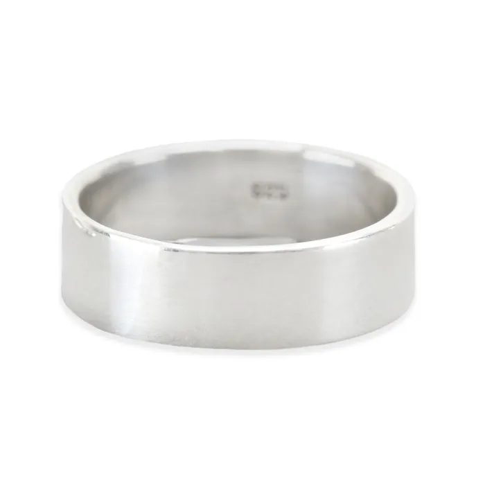 Sterling Silver Ring Stamping Blank 6mm Wide SIZE 7 PSV Rings