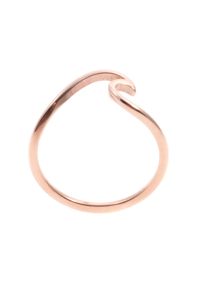 Waves Delicate Ring Rose Gold Hey Happiness Rings Waves Delicate Ring Rose Gold Hey Happiness Rings