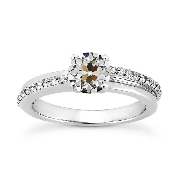 White Gold Engagement Ring Round Old European Natural Earth Mined Diamond 325 Carats HarryChadEntcom Rings White Gold Engagement Ring Round Old European Natural Earth Mined Diamond 325 Carats HarryChadEntcom Rings