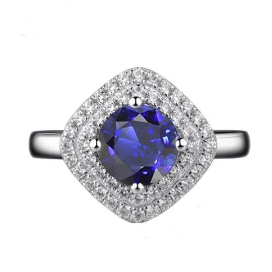 Womens Natural Earth Mined Diamond Ring 3 Carats Round Sapphire Cushion Shaped Double Halo HarryChadEntcom Rings Womens Natural Earth Mined Diamond Ring 3 Carats Round Sapphire Cushion Shaped Double Halo HarryChadEntcom Rings