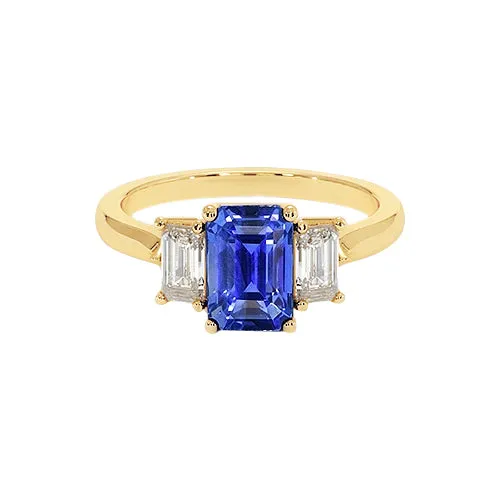 Yellow Gold 3 Stone Blue Sapphire Natural Earth Mined Diamond Ring 9 Carats HarryChadEntcom Rings Yellow Gold 3 Stone Blue Sapphire Natural Earth Mined Diamond Ring 9 Carats HarryChadEntcom Rings