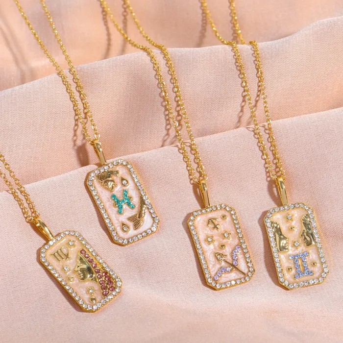 Zodiac Sign Birthstone Necklace Life Changing Energy Necklaces