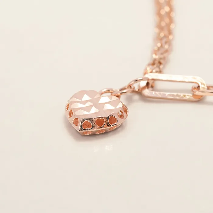 14K 18K Gold Cutting Heart Bracelet Anklet MinimalBijoux Bracelets