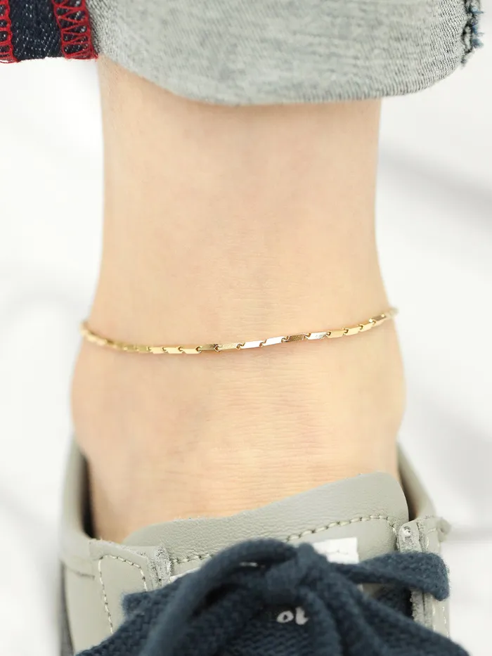 14K 18K Gold Style Chain Anklet Bracelet MinimalBijoux Bracelets