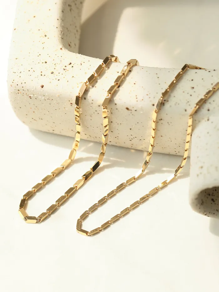 14K 18K Gold Style Chain Anklet Bracelet MinimalBijoux Bracelets