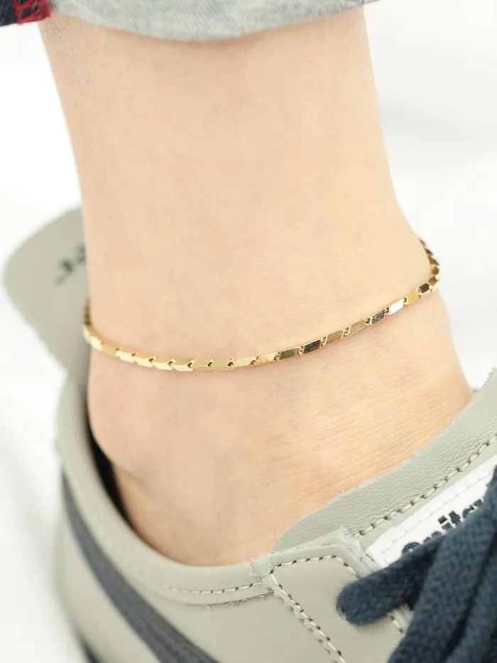 14K 18K Gold Style Chain Anklet Bracelet MinimalBijoux Bracelets
