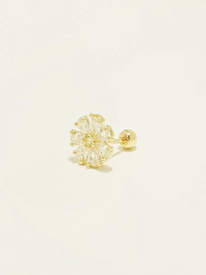 14K Gold Daily Shine Daisy Cartilage Earring 20G MinimalBijoux Earrings
