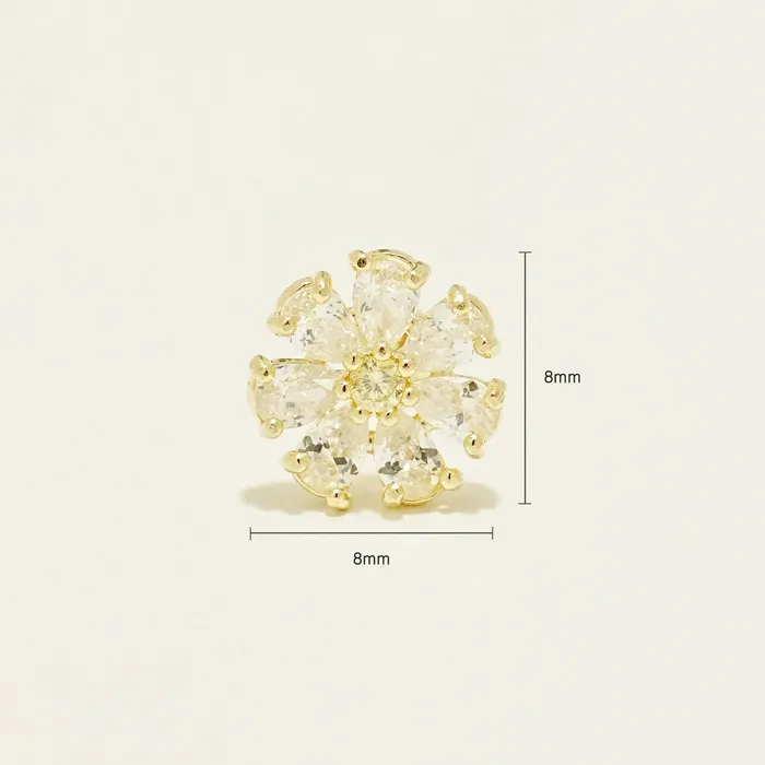 14K Gold Daily Shine Daisy Cartilage Earring 20G MinimalBijoux Earrings