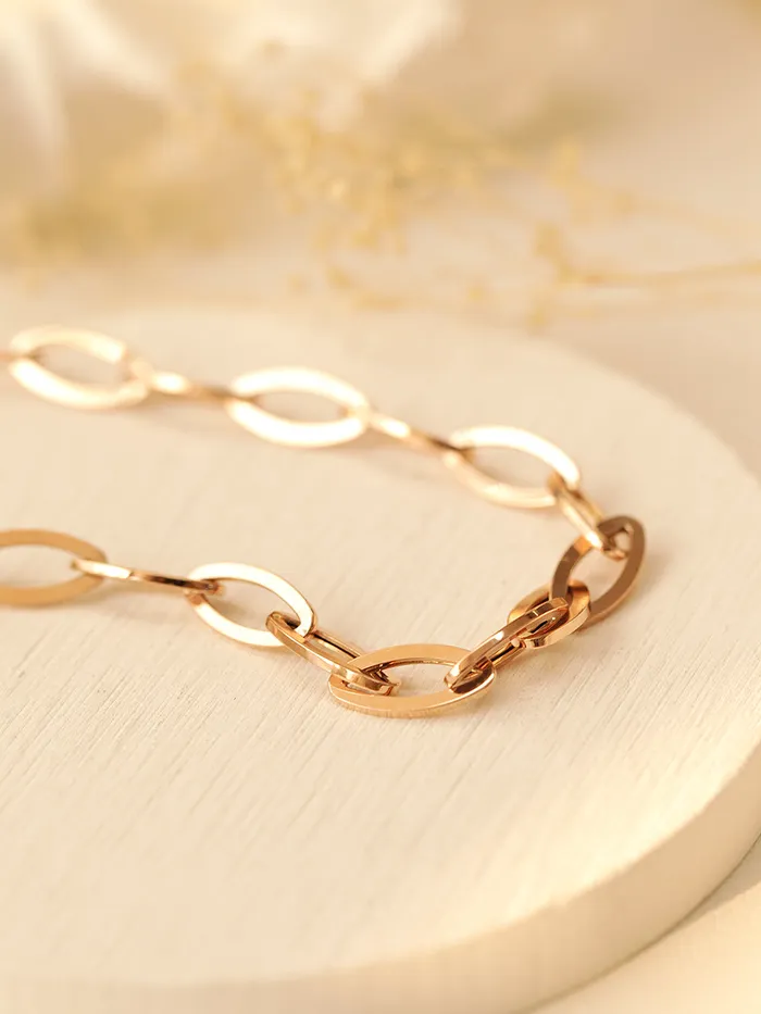 14K Gold Heart Round Chain Necklace MinimalBijoux Necklaces