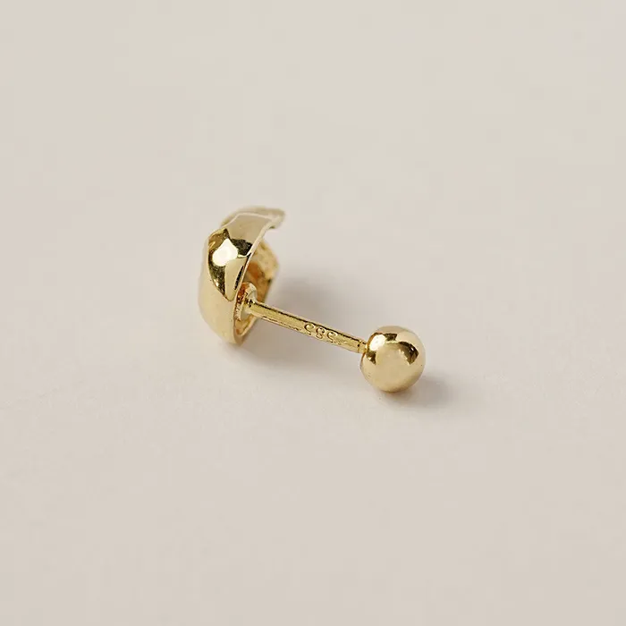 14K Gold Pop Skull Cartilage Earring 20G18G16G MinimalBijoux Earrings