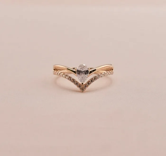 14K Gold Womens Ring RG2641 AB and J Rings