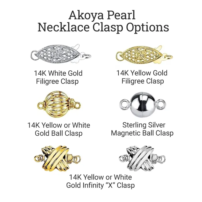 5055mm Japanese Akoya White Pearl Necklace AAA Quality SPT Necklaces 5055mm Japanese Akoya White Pearl Necklace AAA Quality SPT Necklaces