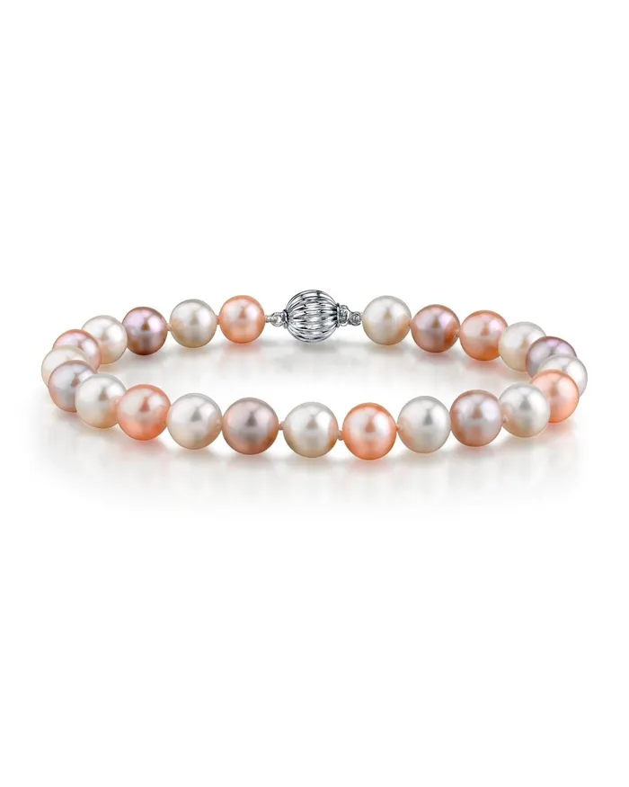 7075mm Multicolor Freshwater Pearl Bracelet AAAA Quality SPT Bracelets