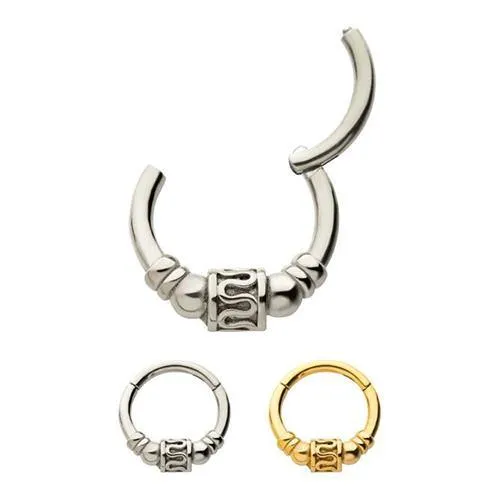 Bali Drum Hinged Segment Ring Tulsa Body Jewelry Rings