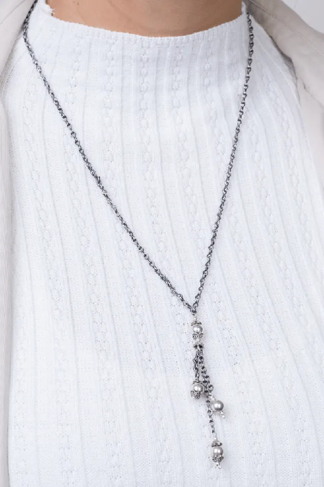 Balls and Arabic chain Necklace KOAY Silver Store Necklaces